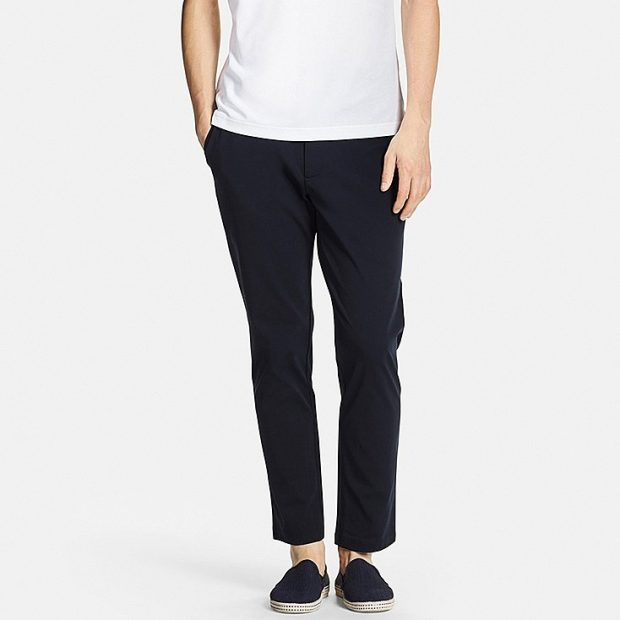 The lightweight and fast-drying fabric of Uniqlo's Kando pants make it a handy workwear item.