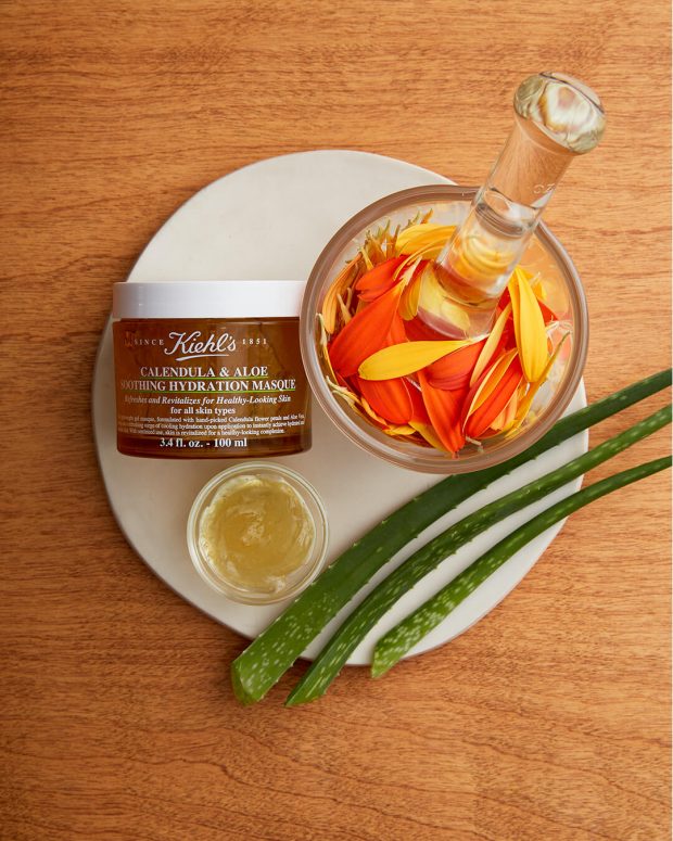 Kiehl's Calendula and Aloe Soothing Hydration Masque. IMAGE Kiehl's