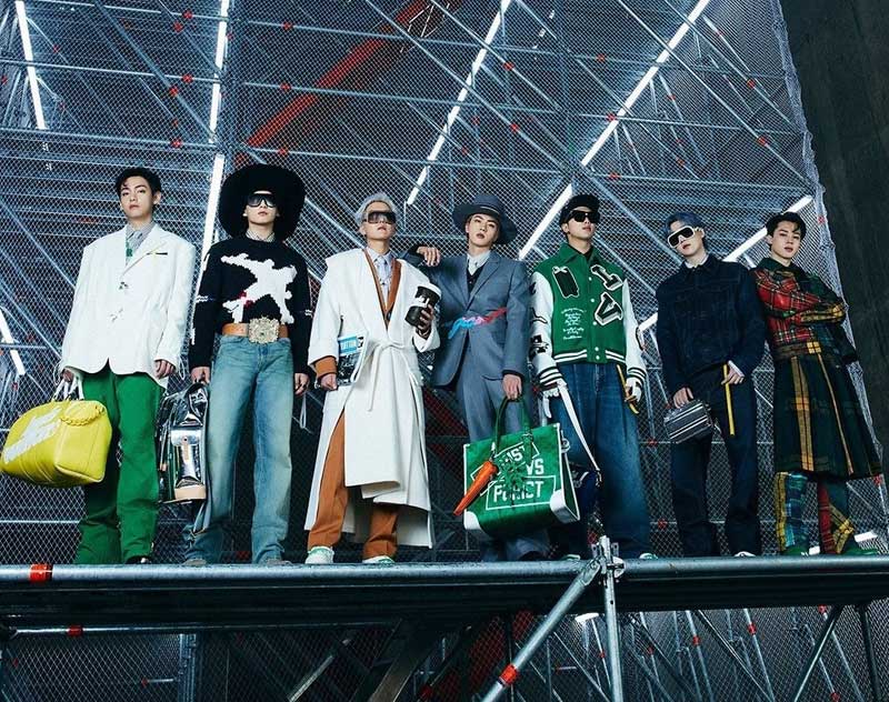Every look BTS wore on their Louis Vuitton runway debut – Garage