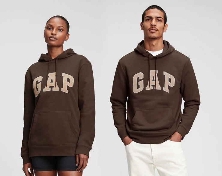 Brown Gap Logo Hoodie  Unisex GAP Hoodie for Sale - Hit Jacket