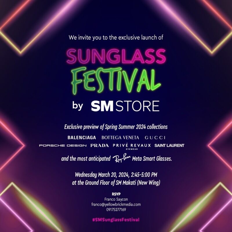 LOOK SM Makati holds firstever Sunglass Festival Garage